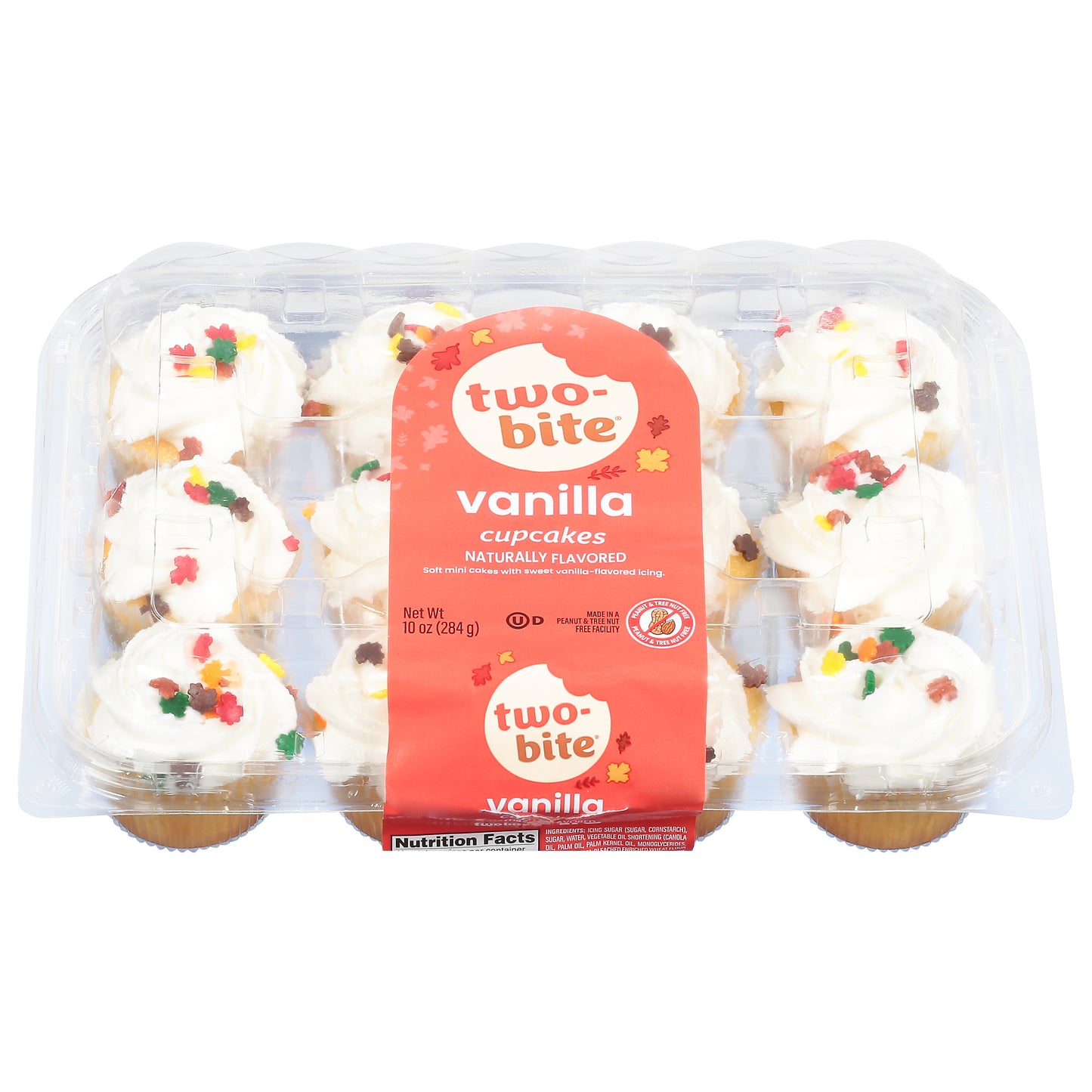 Two-Bite Vanilla Cupcakes 10 oz - NATURALLY FLAVORED