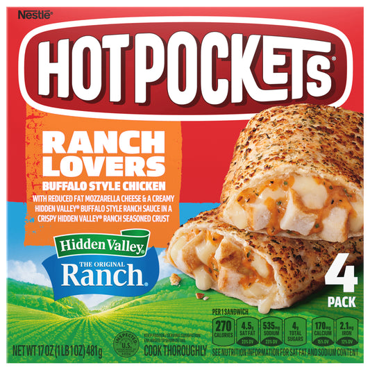 NESTLE HOT POCKETS Buffalo Chicken Ranch 17oz