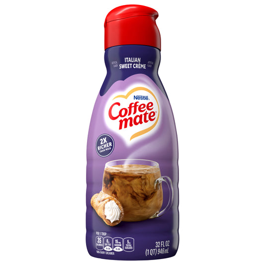 Nestle Coffee Mate  Italian Sweet Creme Liquid Coffee Creamer 32 fl oz.