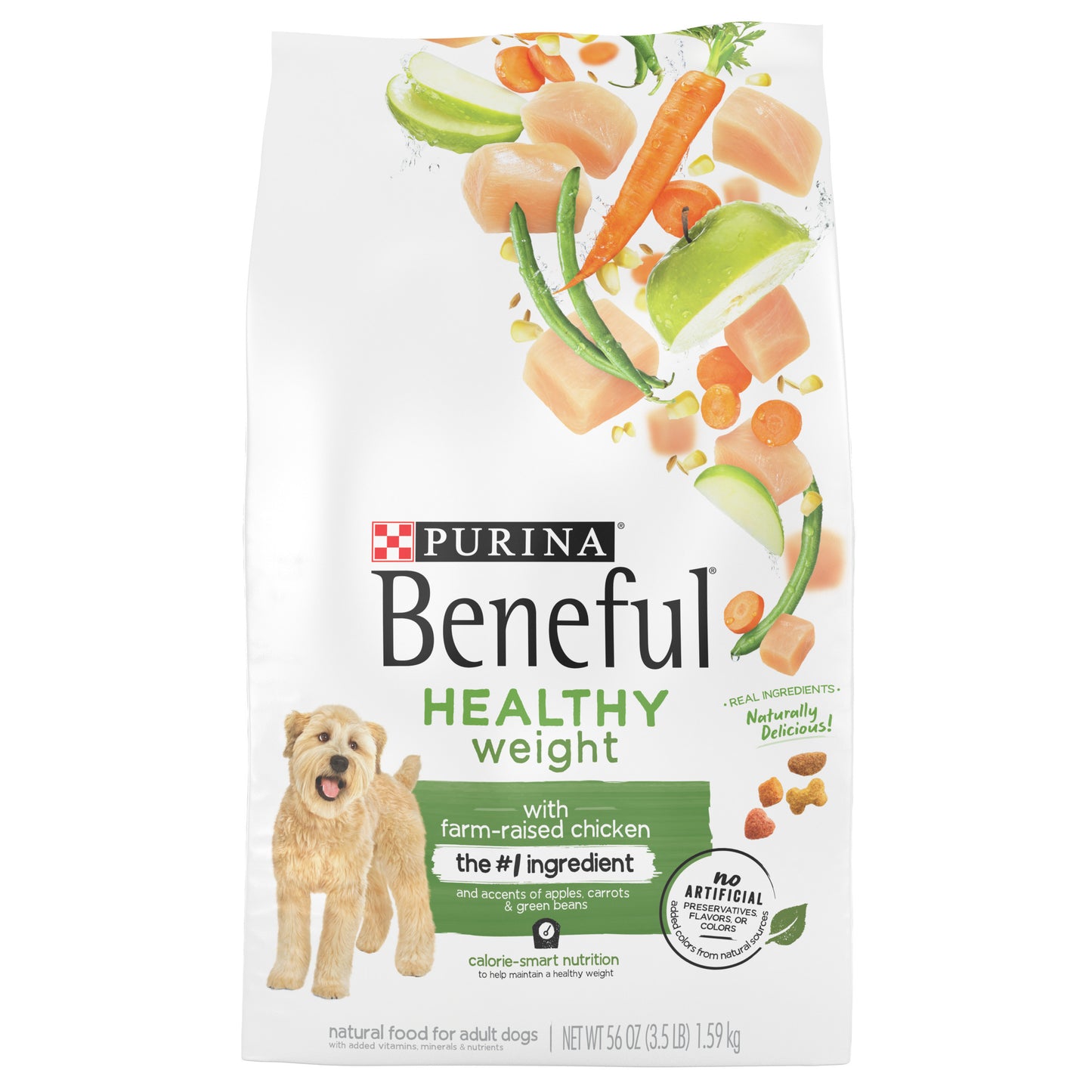 Purina Beneful Healthy Weight Dry Dog Food With Farm-Raised Chicken  - 3.5 lb. Bag