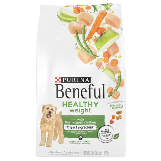 Purina Beneful Healthy Weight Dry Dog Food With Farm-Raised Chicken  - 3.5 lb. Bag