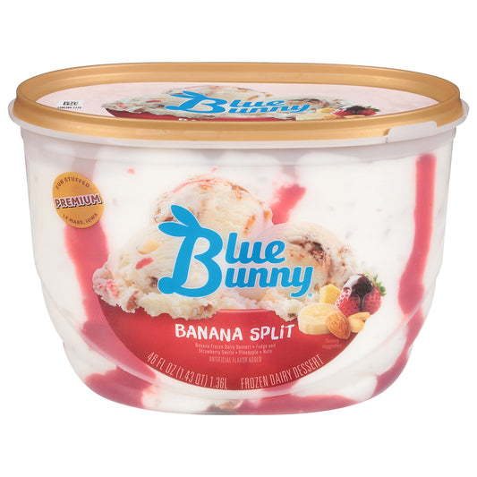 Blue Bunny Banana Split Frozen Dessert, 46 fl oz