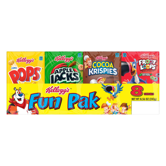 Kellogg's Fun Pak Assorted Cereals 8 ea