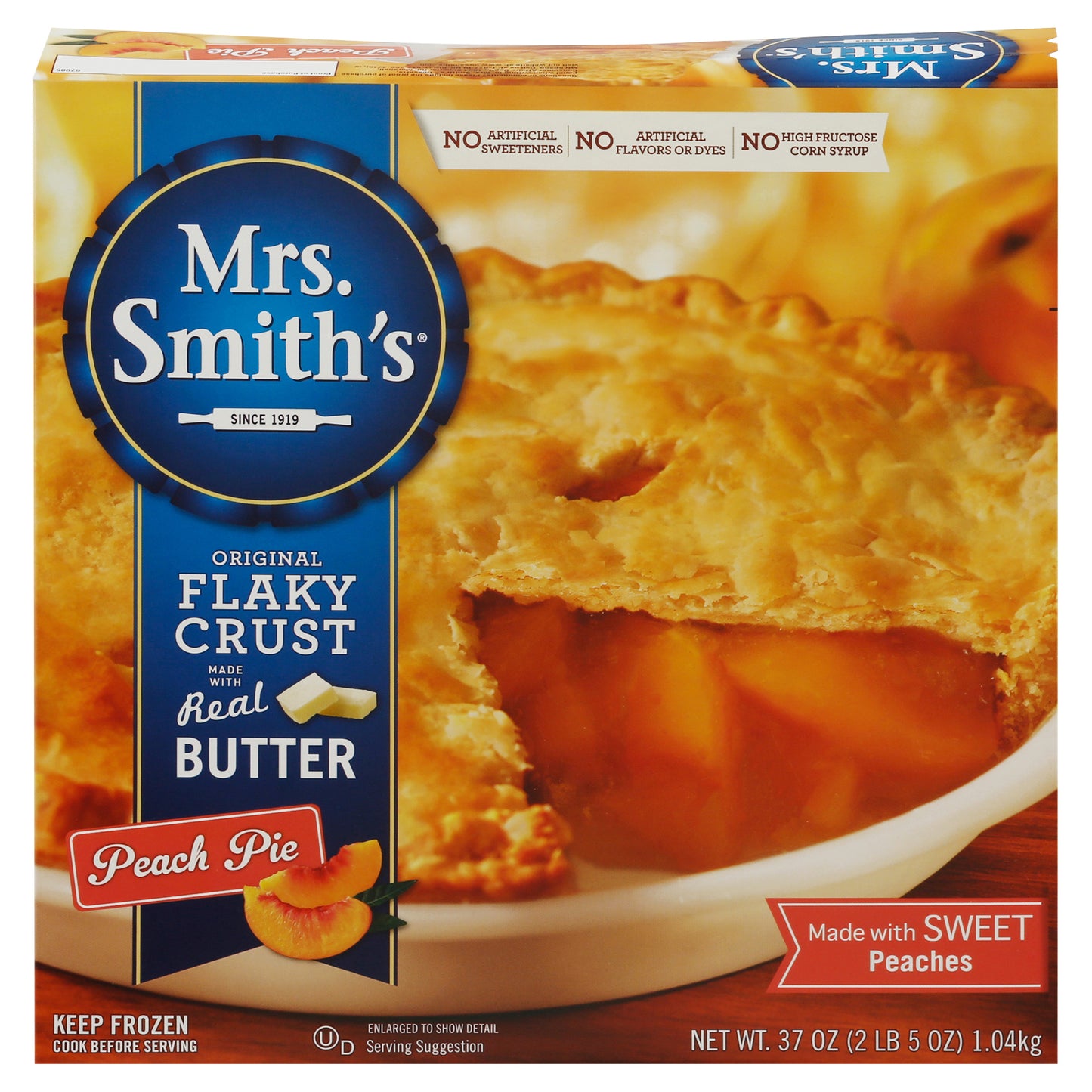 Mrs. Smith's Original Flaky Crust Peach Peach Pie 37 oz
