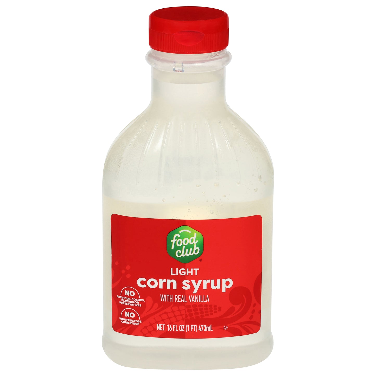 Food Club Light Corn Syrup with Real Vanilla 16 fl oz