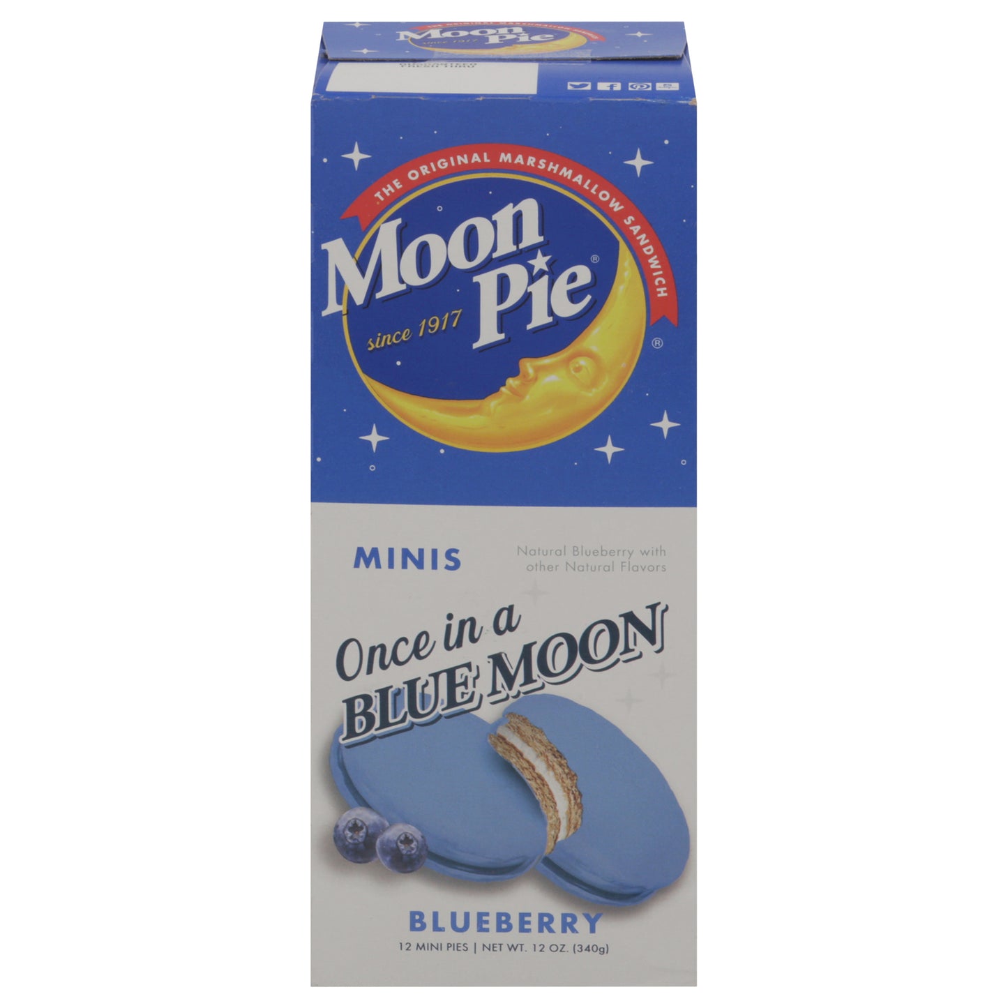 Moon Pie Once in a Blue Moon Blueberry Pies Minis 12 ea
