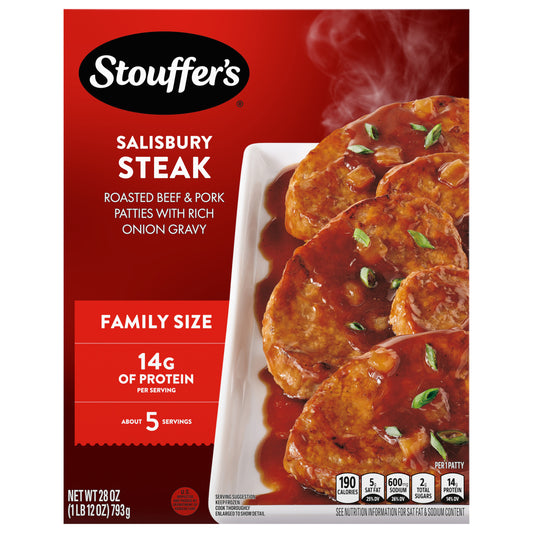 Stouffer's Family Size Salisbury Steak Frozen Meal 28 oz.