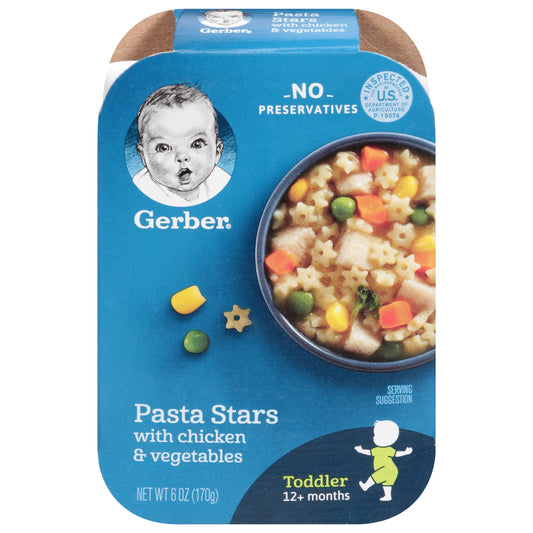 Gerber Toddler 12+ months Pasta Stars with Chicken & Vegetables 6 oz
