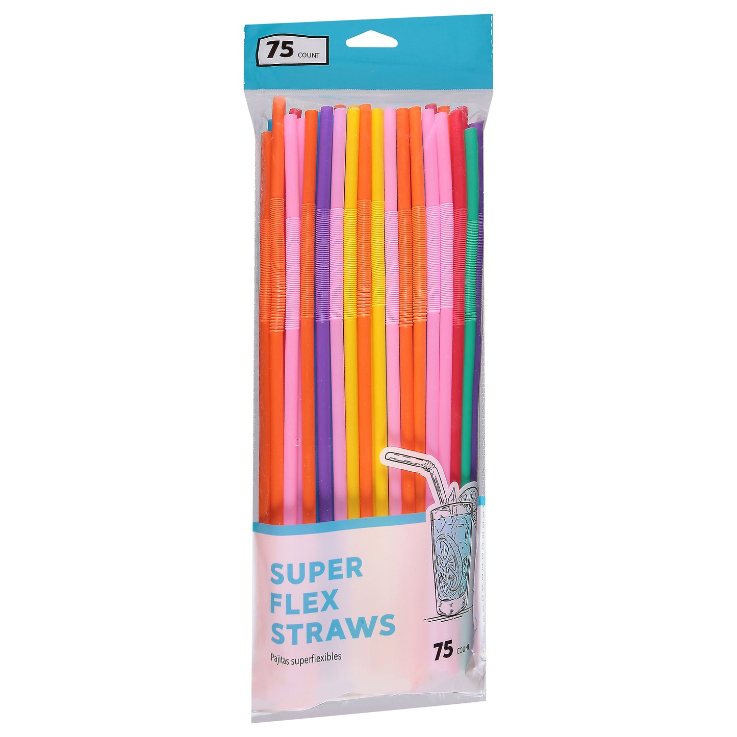 Jacent Super Flex Straws 75 ea