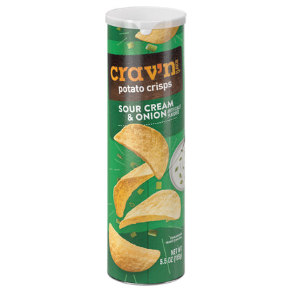 Crav'n Flavor Sour Cream & Onion Potato Crisps 5.5 oz