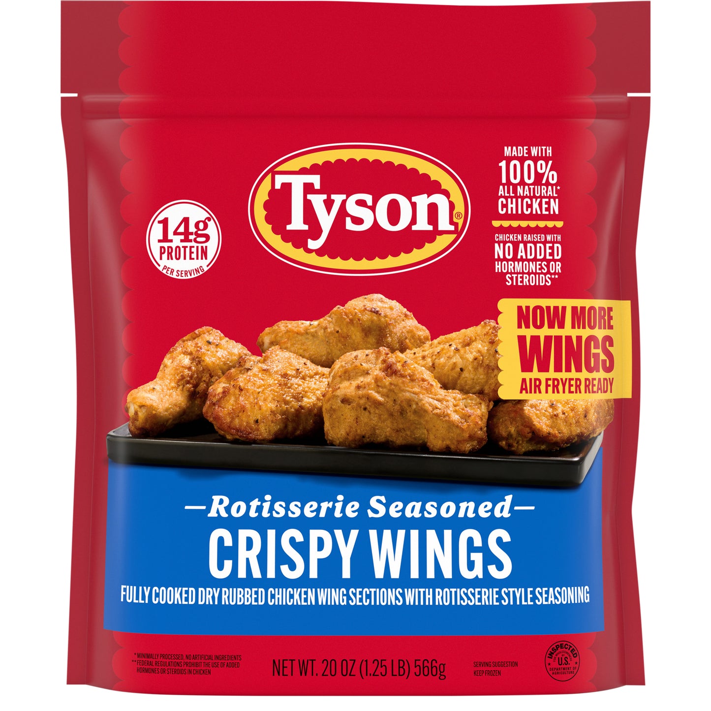 Rotisserie Seasoned Crispy Wings, Fully Cooked