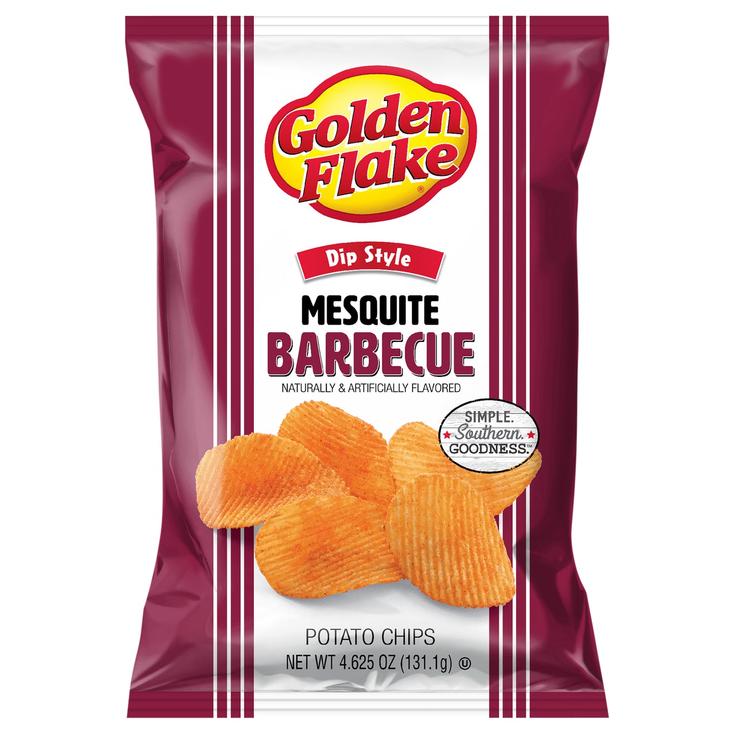 Golden Flake Dip Style Mesquite Barbecue Potato Chips 4.625 oz