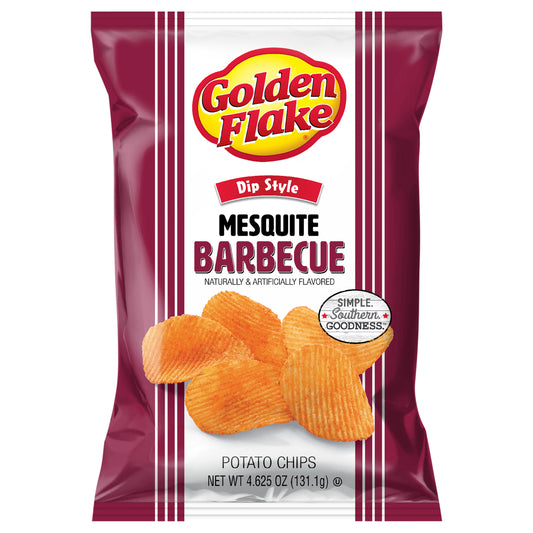 Golden Flake Dip Style Mesquite Barbecue Potato Chips 4.625 oz