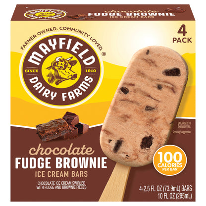 Mayfield Chocolate Fudge Brownie Ice Cream Bars