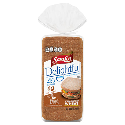 Sara Lee Delightful Soft & Smooth Wheat Bread, 15 oz