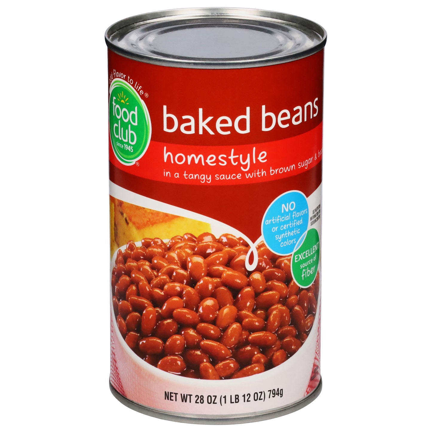Food Club Homestyle Baked Beans 28 oz