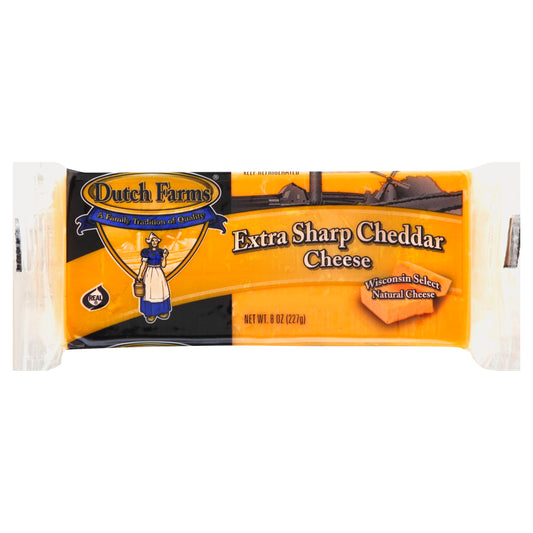 Dutch Farms Cheese 8 oz - Extra Sharp Cheddar Cheese