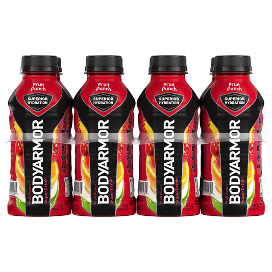 BODYARMOR Sports Drink Fruit Punch, 12 fl oz, 8 Pack