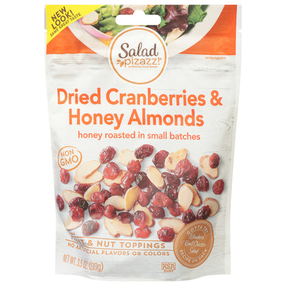 Salad Pizazz! Dried Cranberries & Honey Almonds Fruit & Nut Toppings 3.5 oz