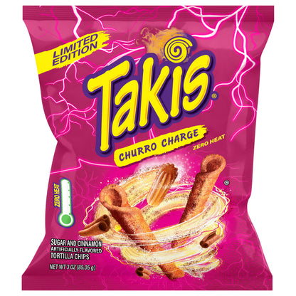 Takis Zero Heat Churro Charge Tortilla Chips 3 oz